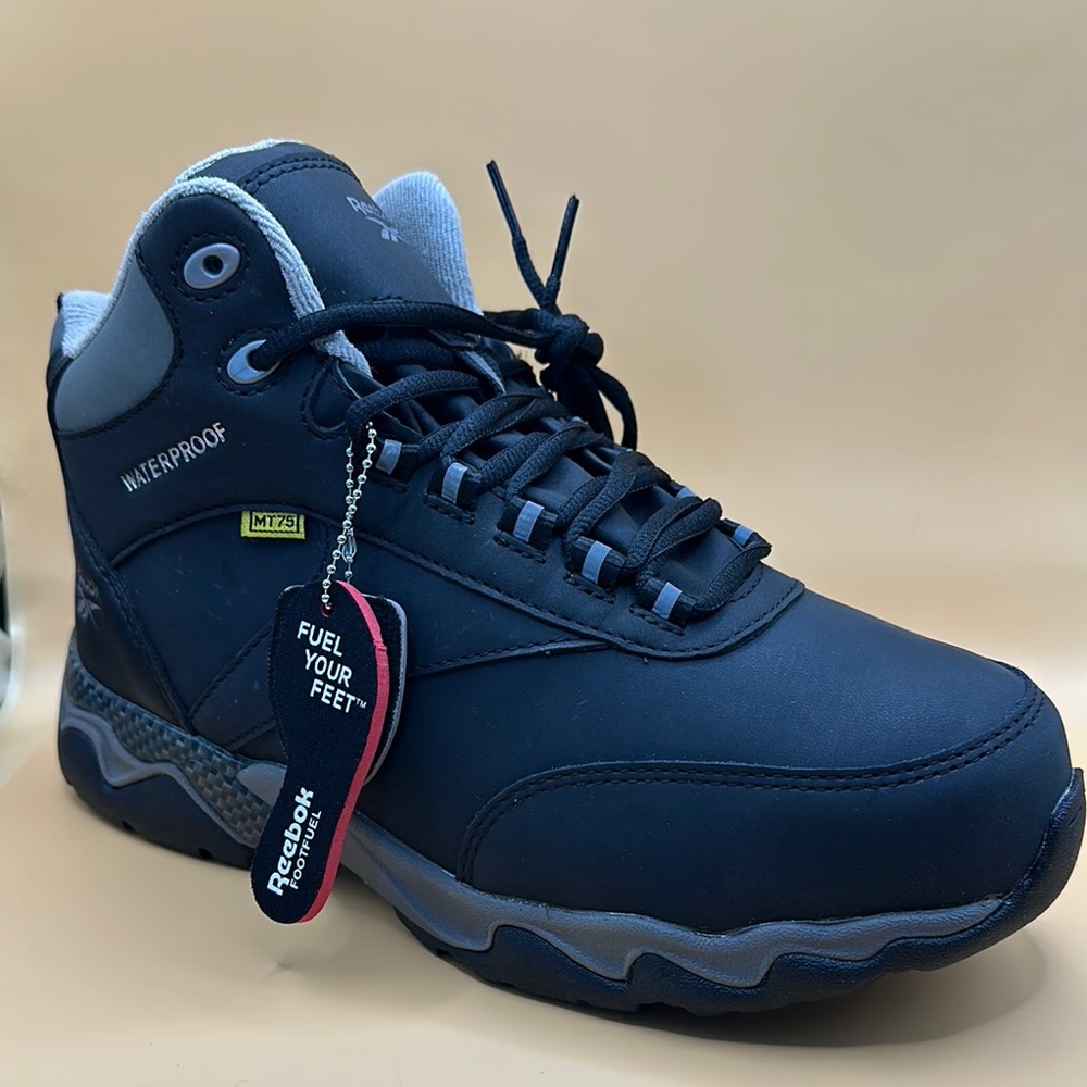 Reebok Men's Waterproof black and grey athletic hiker Shoes